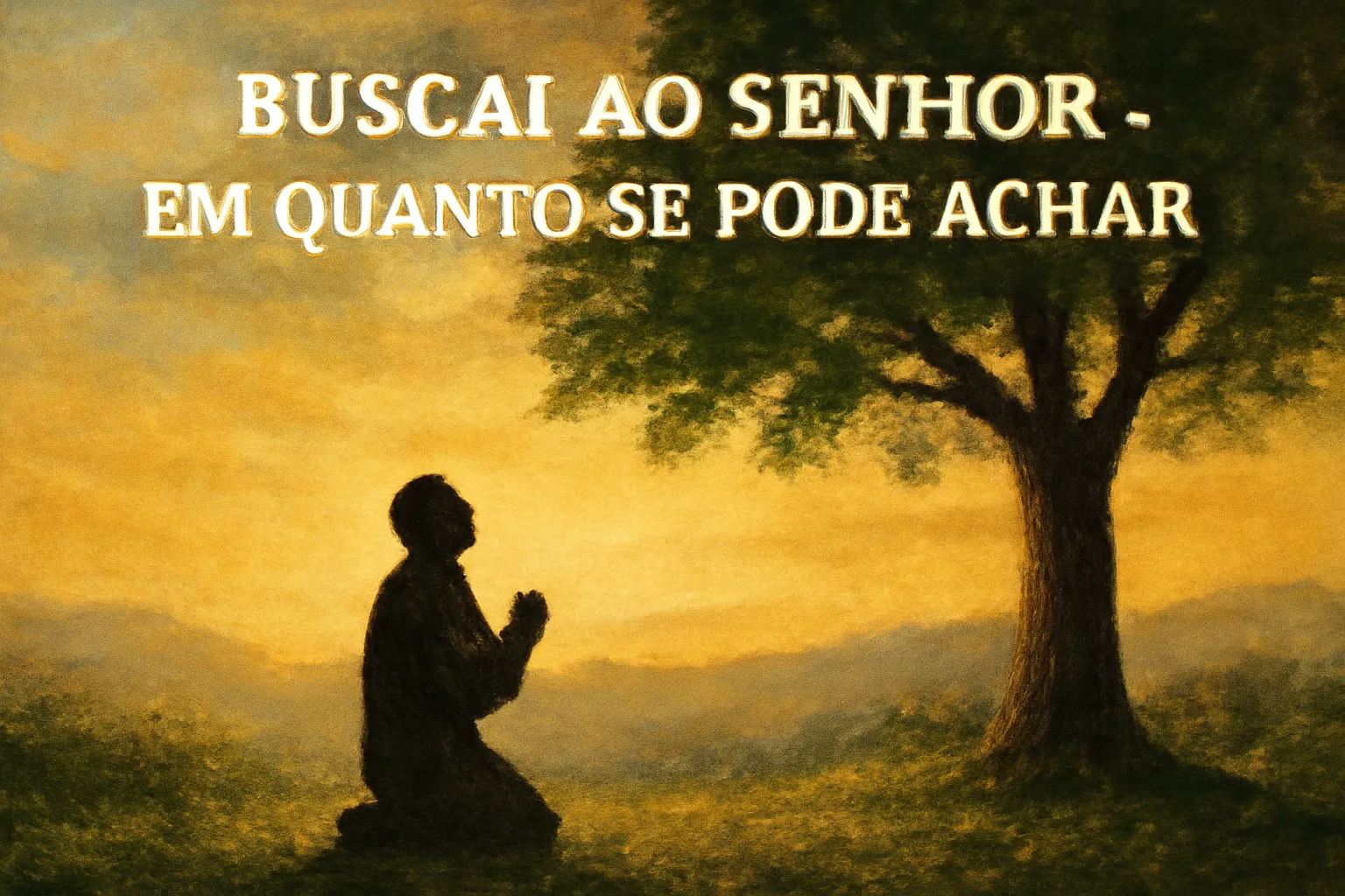 buscai ao senhor em quanto se pode achar