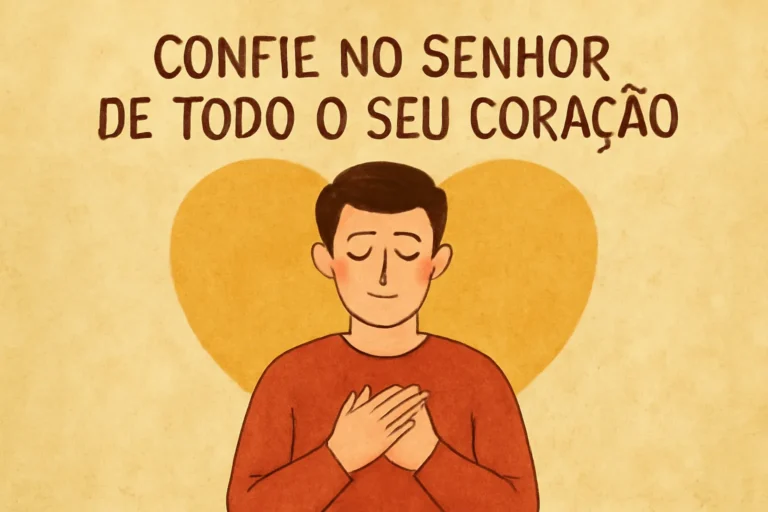 confie no senhor de todo o seu coração