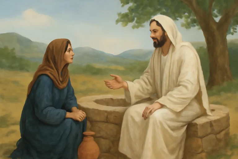 mulher no poço com jesus