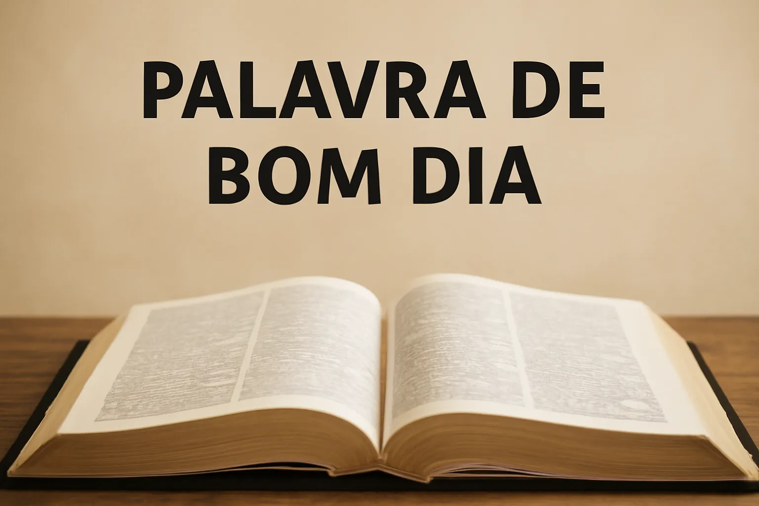 palavra de bom dia na bíblia